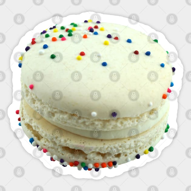 Sprinkle Macaron Photo Sticker by bumblefuzzies